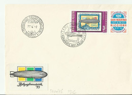 ZEPPELIN UNGARY FDC 1977 - FDC