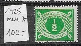 Irleand Mh * (100 Euros) 1925 - Timbres-taxe
