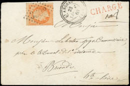 Let OBLITERATIONS PAR DEPARTEMENTS - 15/CHARENTE N°23 Obl. GC 3503 S. Env. CHARGE, Càd T22 St ANGEAU 23/1/63, TTB - 1849-1876: Classic Period