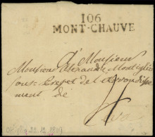 Let DEPARTEMENTS CONQUIS -  106/Marengo MP 106/MONT-CHAUVE S. LAC De 1809, R Et TB - 1792-1815: Départements Conquis