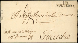 Let DEPARTEMENTS CONQUIS -  113/Méditerranée MP 113/VOLTERRA Sur LAC De 1810, TB - 1792-1815: Dipartimenti Conquistati