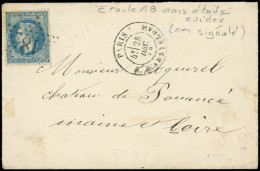 Let LETTRES DE PARIS - N°29B Obl. ETOILE 18 Dans Etoile évidée (non Signalé) S. Env., Càd R. D'Amsterdam 28/12/69, TB - 1849-1876: Klassieke Periode