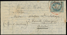 Let BALLONS MONTES - N°29A Obl. Càd Rouge PARIS (SC) 6/10/70 (2e Jour Du SC) Et Càd 13/10 à L'arrivée à VIERVILLE S. LAC - War 1870