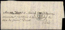 Let Boules De Moulins -  Càd (CAEN) 1/1/71 S. LAC Pour Un Commandant D'artillerie De La Division Du Gal Ducrot à Paris,  - Krieg 1870