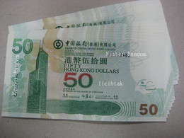 Hong Kong 2003 Bank Of China $50 Banknote UNC Random Number - Hongkong