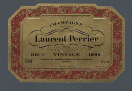 Etiquette Champagne Brut Vintage 1993 Laurent Perrier Tours Sur Marne  Marne 51 - Champagne