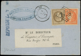 Let AFFRANCHISSEMENTS ET COMBINAISONS - N°30 Et 48 Obl. GC 1478 S. LAC, Càd T17 FECA(MP) 4/(5)/72, TB - 1849-1876: Période Classique