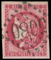 BUREAUX FRANCAIS A L'ETRANGER - N°49 Obl. GC 5080 D'ALEXANDRIE, TB - 1849-1876: Classic Period