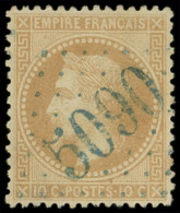BUREAUX FRANCAIS A L'ETRANGER - N°28B Obl. GC Bleu 5090 De KERASSUNDE, Frappe Superbe - 1849-1876: Klassieke Periode