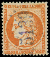 BUREAUX FRANCAIS A L'ETRANGER - N°38 Obl. GC 5139 De KUSTENDJE, Pli, Frappe TB - 1849-1876: Classic Period