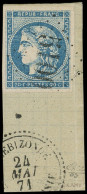 BUREAUX FRANCAIS A L'ETRANGER - N°45C Obl. GC 5100 S. Fragt, Càd TREBIZONDE 24/5/71, TB. C - 1849-1876: Période Classique