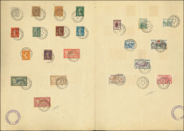 EMISSIONS DU XXe SIECLE - 107/09, 119/21, 130, 137/43, 148/54 Et 156, Obl. Congrès De La Paix S. Doc. Firma Del Trattato - Used Stamps