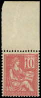 ** EMISSIONS DU XXe SIECLE - 112   Mouchon, 10c. Rose, Bdf, Bon Centrage, TB - Unused Stamps