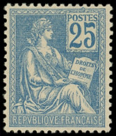 ** EMISSIONS DU XXe SIECLE - 118   Mouchon, 25c. Bleu, T II, Très Bien Centré, TB - Unused Stamps