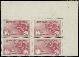 ** EMISSIONS DU XXe SIECLE - 154   1ère Série Orphelins,  1f. + 1f. Carmin, BLOC De 4 Cdf, Fraîcheur Postale, Très Bon C - Unused Stamps