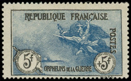 * EMISSIONS DU XXe SIECLE - 155   1ère Série Orphelins,  5f. + 5f. Noir Et Bleu, Forte Ch., TB - Ungebraucht