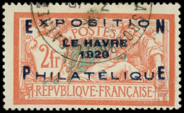 EMISSIONS DU XXe SIECLE - 257A  Expo Le Havre, 2f. Orange Et Vert-bleu, Obl., TB - Oblitérés