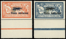 ** POSTE AERIENNE - 1/2 2f. Et 5f, Salon De Marseille, Bdf Et Très Bien Centrés, TTB - 1927-1959 Ungebraucht