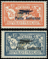 ** POSTE AERIENNE - 1/2 2f. Et 5f, TB - 1927-1959 Postfris