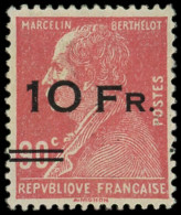 * POSTE AERIENNE - 3   10Fr. Sur 90c. Rouge, Berthelot, ILE De FRANCE, Très Bien Centré, TTB - 1927-1959 Neufs