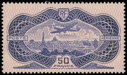 ** POSTE AERIENNE - 15  50f. Burelé, TB - 1927-1959 Neufs