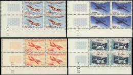 ** POSTE AERIENNE - 30/33 Types Divers D'Avions, La Série En BLOCS De 4 CD 57, 58, 55, 53, TB - 1927-1959 Neufs