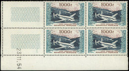 ** POSTE AERIENNE - 33  1000f. Provence, BLOC De 4 CD 23/11/54, Bdf *, TB, Cote Des Timbres - 1927-1959 Neufs