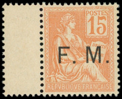 ** FRANCHISE MILITAIRE - 1    15c. Orange, Bdf, Très Bon Centrage, TTB - Military Postage Stamps