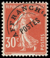 ** PREOBLITERES - 58  Semeuse Camée, 30c. Rouge, TB - 1893-1947