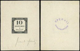 (*) TAXE - 1   10c. Noir Litho, FAUX Sperati, TTB - 1859-1959 Mint/hinged