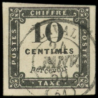 TAXE - 1   10c. Noir Litho, Obl. Càd T15 LAVAL 24/1/59, TB. C - 1859-1959 Oblitérés