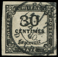 TAXE - 6   30c. Noir, Oblitéré Càd, TB - 1859-1959 Usati