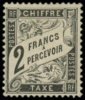 * TAXE - 23   2f. Noir, Inf. Ch., Bien Centré, TB. C - 1859-1959 Nuovi