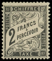 * TAXE - 23   2f. Noir, Frais Et TB. C - 1859-1959 Nuovi