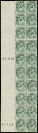 ** ROULETTES - 43  Blanc, 5c. Préo, T IIB, BLOC De 20 Avec Bord Daté 28/5/25, 12 Ex. *, 1 Ex. Rousseur, Les Autres TB - Roulettes