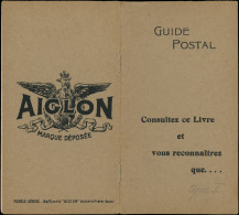 CARNETS (N° Yvert) - 138-CP1   Semeuse Camée, 10c. Rouge, Guide Postal AIGLON, TB - Other & Unclassified