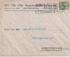 Envelop 7 Jan 1941 Amsterdam Cs (machine Stempel) - Lettres & Documents
