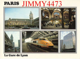 CPM - PARIS ET SES MERVEILLES - La Gare De Lyon - Edit. " GUY " Paris - Stations With Trains