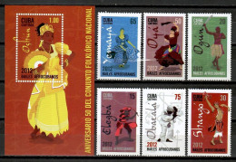 Cuba 2012 / Dance Folk MNH Danzas Bailes Folklore Tanzen / Hn97  C1-4 - Danse