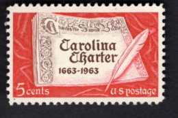 202325916 1963 SCOTT 1230 (XX) POSTFRIS MINT NEVER HINGED   -  CAROLINA CHARTER - Ongebruikt