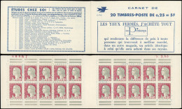 CARNETS (N° Yvert) - 1263-C3    Marianne De Decaris, 0,25 Gris Et Grenat, N°1263c, T I, S. 17-63, PRINTEMPS, N°88867, Da - Autres & Non Classés