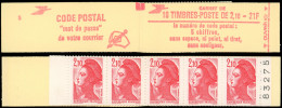 CARNETS (N° Yvert) - 2319-C1    Liberté, 2,10 Rouge, 6 Ex. SANS PHOSPHO, 2 Ex. Une Barre, Conf. 5, Ouvert, TB - Sonstige & Ohne Zuordnung