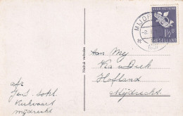 Ansicht 2 Jan 1937 Mijdrecht (kortebalk) Met Kinderzegel 1 1/2 Cent - Lettres & Documents
