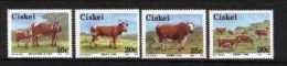 CISKEI, 1987, MNH Stamp(s), Nkone Cattle,  Nr(s). 115-118 - Ciskei
