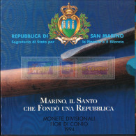 1994 - FDC DIVISIONALE + 1000 L. ARGENTO - Saint-Marin