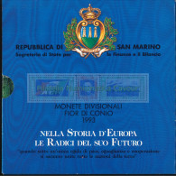 1993 - FDC DIVISIONALE + 1000 L. ARGENTO - San Marino