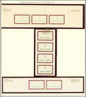 (*) Spécialités Diverses - FICTIFS Enseignement Programmé, Paiement Des Mandats, Val. 2 De 1972, Paire, Bande De 3 Et De - Phantomausgaben