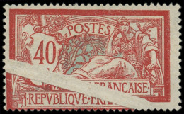 * VARIETES - 119   Merson, 40c. Rouge Et Bleu, Large PLI ACCORDEON Transversal, Superbe - Unused Stamps