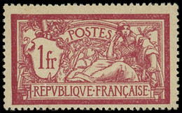 * VARIETES - 121c  Merson,  1f. Lie De Vin Et Olive, SANS Teinte De Fond, Infime Ch., TB - Unused Stamps