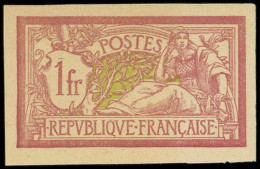 (*) VARIETES - 121   Merson,  1f. Lie De Vin Et Olive, NON DENTELE, TB. Br - Neufs